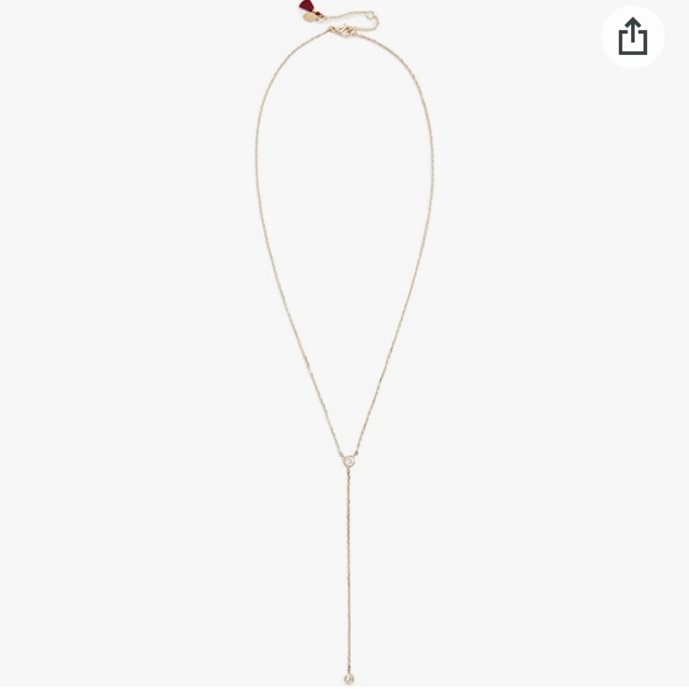 NWOT SHASHI Women's Solitaire Lariat Necklace